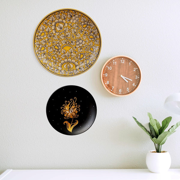Wild Flower Wall Plate Set | Floral Home Decor & Nature Lover Gift